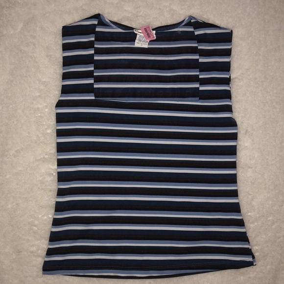 Rave City Tank top Career Top Dress Med Stretch 90s y2k Dead stock - Picture 4 of 6